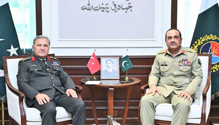 Field Marshal Munir, Turkish military commander discuss regional security dynamics