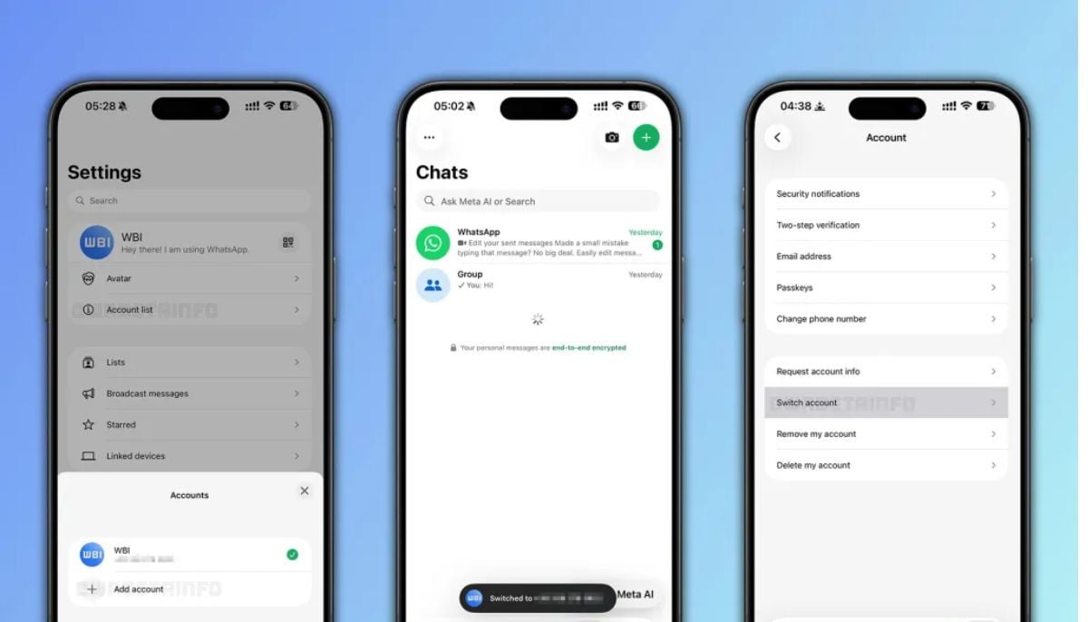 How to setup WhatsApp multi-account feature on iPhone in new update? 