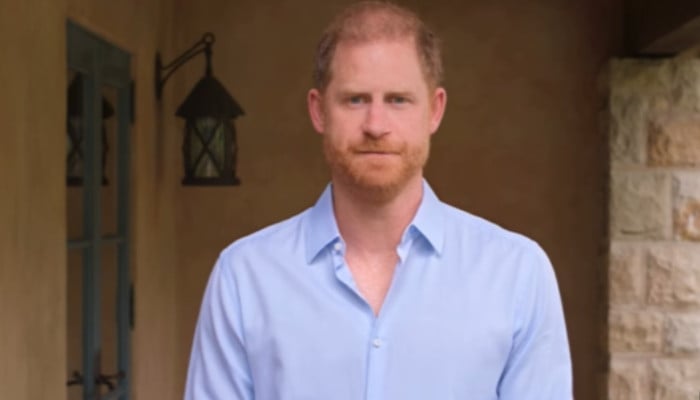 Prince Harry records emotional video message as he heads to UK