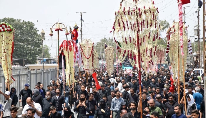 Thousands join 9th Muharram processions as security tightened nationwide