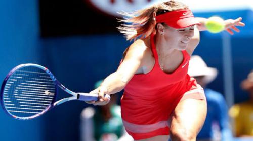 Sharapova sweeps into Open quarter-finals