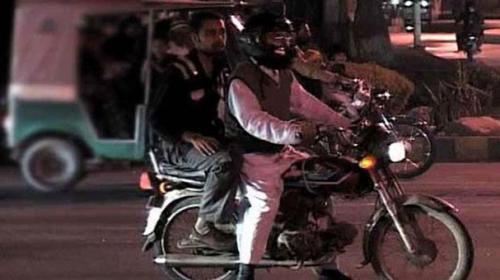 Ban on pillion riding lifted in Karachi 