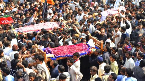 Shikarpur carnage death toll climbs to 61, funeral prayers offered