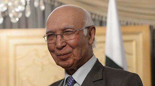 Indian foreign secretary likely to visit Pakistan: Sartaj Aziz