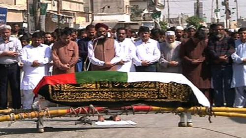 Funeral prayers held for MQM worker in Orangi 