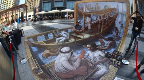 Dubai launches region’s first 3-D pavement art festival