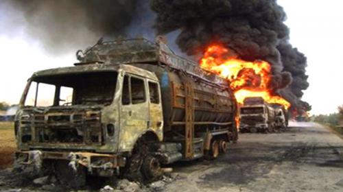 Five oil tankers torched, four drivers abducted in Mastung