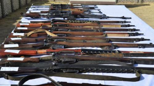 Large cache of weapons recovered in Dera Murad Jamali operation