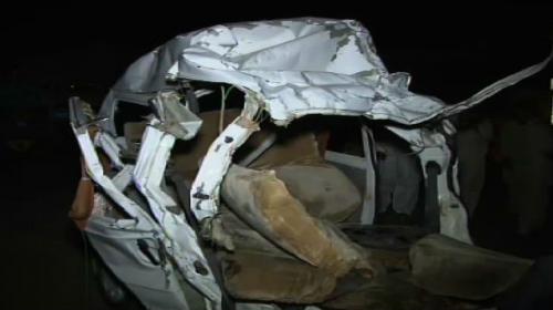 Nine of a family die in Karachi road mishap