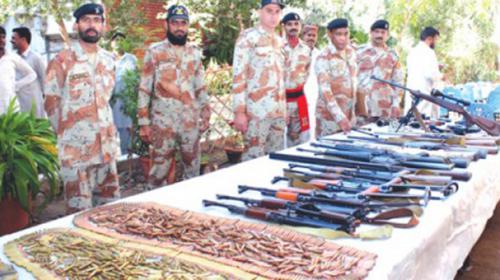 Rangers give 9 day deadline to Karachiites to surrender illegal weapons 