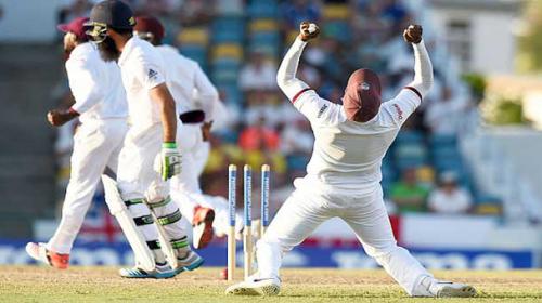 West Indies chasing 192 to win after England collapse on 123