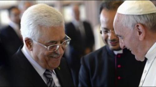 Pope meets ´angel of peace´ Abbas after treaty announcement