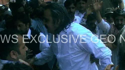PTI minister Gandapur presented in court 
