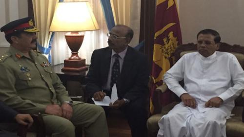 Army Chief discusses security, terrorism with SL leadership