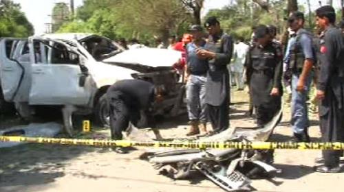 Two policemen killed in suicide blast in Peshawar
