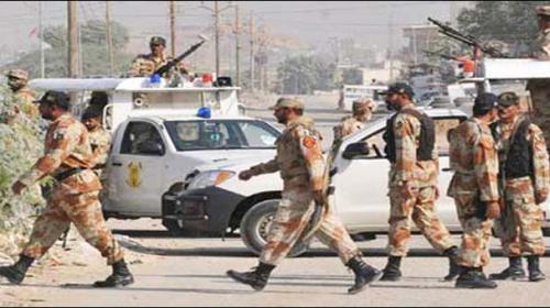 Rangers raid Sunni Tehreek headquarters in Karachi