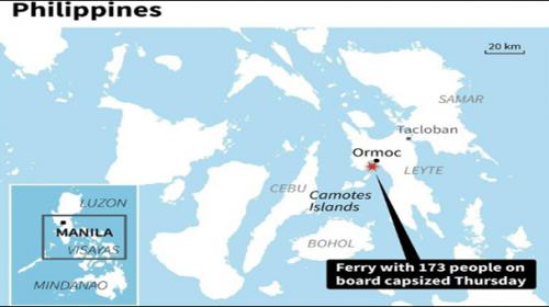At least 36 dead after Philippine ferry capsizes: official
