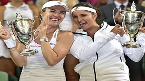 Sania Mirza, Hingis win women's doubles Wimbledon title