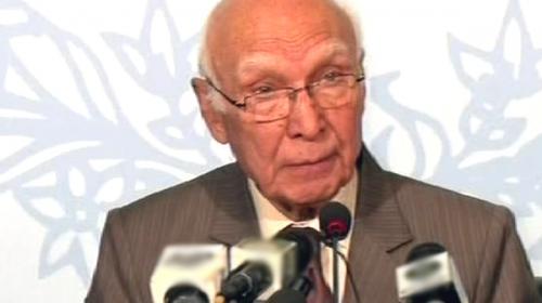 Talks with India impossible without inclusion of Kashmir issue: Sartaj