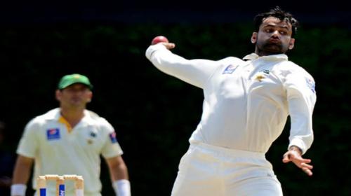 Hafeez banned from bowling for a year