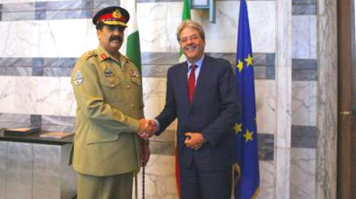 COAS arrives in Italy on three-day visit