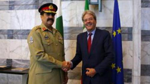Army chief in Italy on three-day official visit 