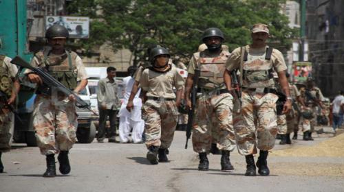 Rangers kill four terrorists in Karachi 