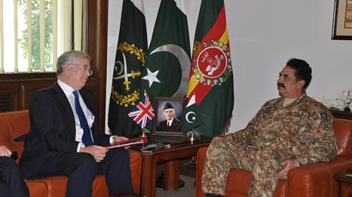 COAS, UK Defence Secretary discuss security cooperation 