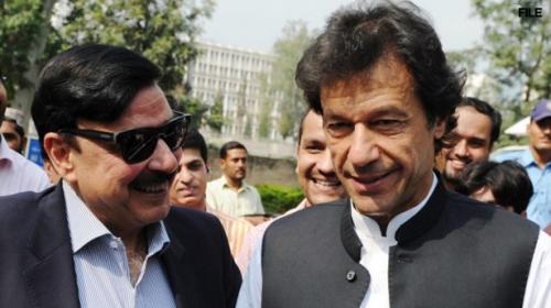 Sheikh Rahseed, Imran Khan discuss national politics 