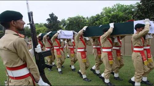 Funeral prayers of martyrs of Mansehra chopper crash offered 