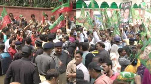 NA-122 Verdict: Police reinforcements summoned to keep supporters at bay