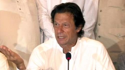 Imran demands resignations of NADRA chief, ECP officials for ‘poll cover-up’
