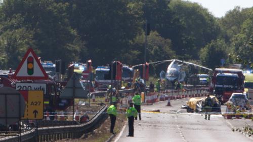 Pilot fights for life after 7 killed in UK airshow crash