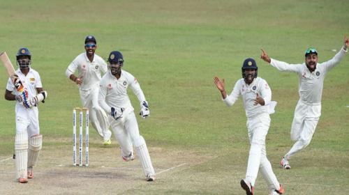 India eye victory after Sangakkara falls for 18