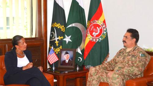 Rice acknowledges Pakistan Army's efforts, sacrifices in war against terrorism
