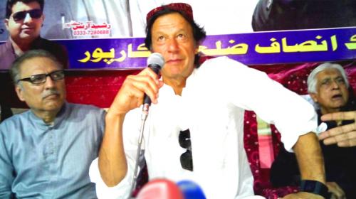 Sindh is looted through corruption, palaces are bought in Dubai: Khan