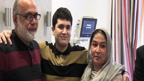 Injured APS student walks again 