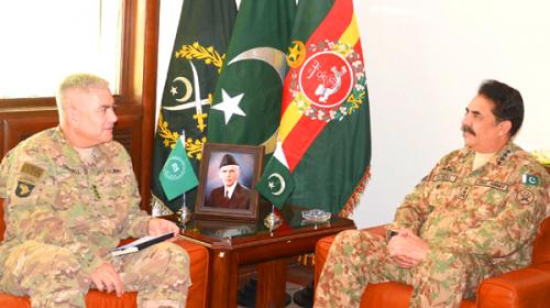 Gen Campbell, COAS discuss coordination along Pak-Afghan border