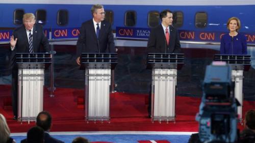 Trump targeted, Fiorina shines in US Republican debate