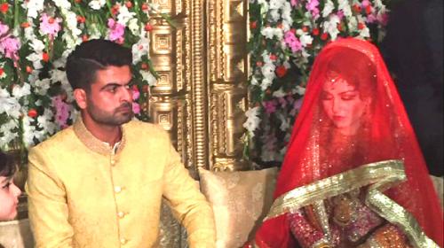 Pakistani cricketer Ahmed Shehzad gets hitched