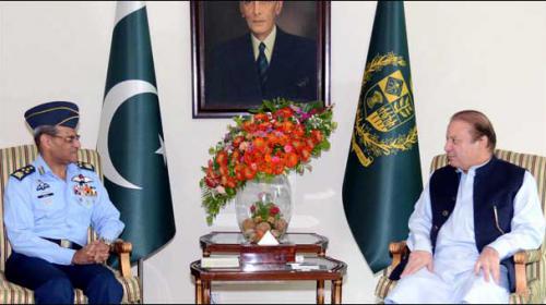 Air Chief Sohail Aman calls on PM Nawaz Sharif