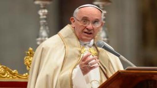 Pope Francis prays at 9/11 Memorial in New York