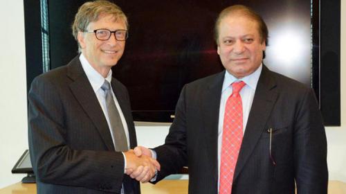Bill Gates meets PM Nawaz, lauds anti-polio efforts