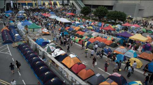 Protesters gather in Hong Kong a year since mass rallies