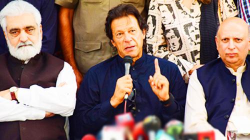 Imran warns of protests if rigging occurs in by-elections 