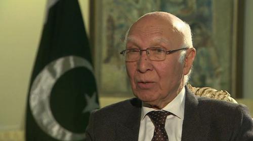 US should not escalate regional instability: Sartaj