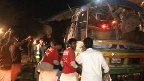 At least 11 dead as bomb targets passenger bus in Quetta; several hurt 