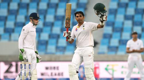 Misbah hits maiden ton against England, Pakistan 282-4 at stumps
