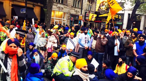 Sikh protest intensifies in London over desecration of holy book