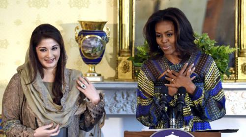 Maryam, Michelle pledge to work for girls' education